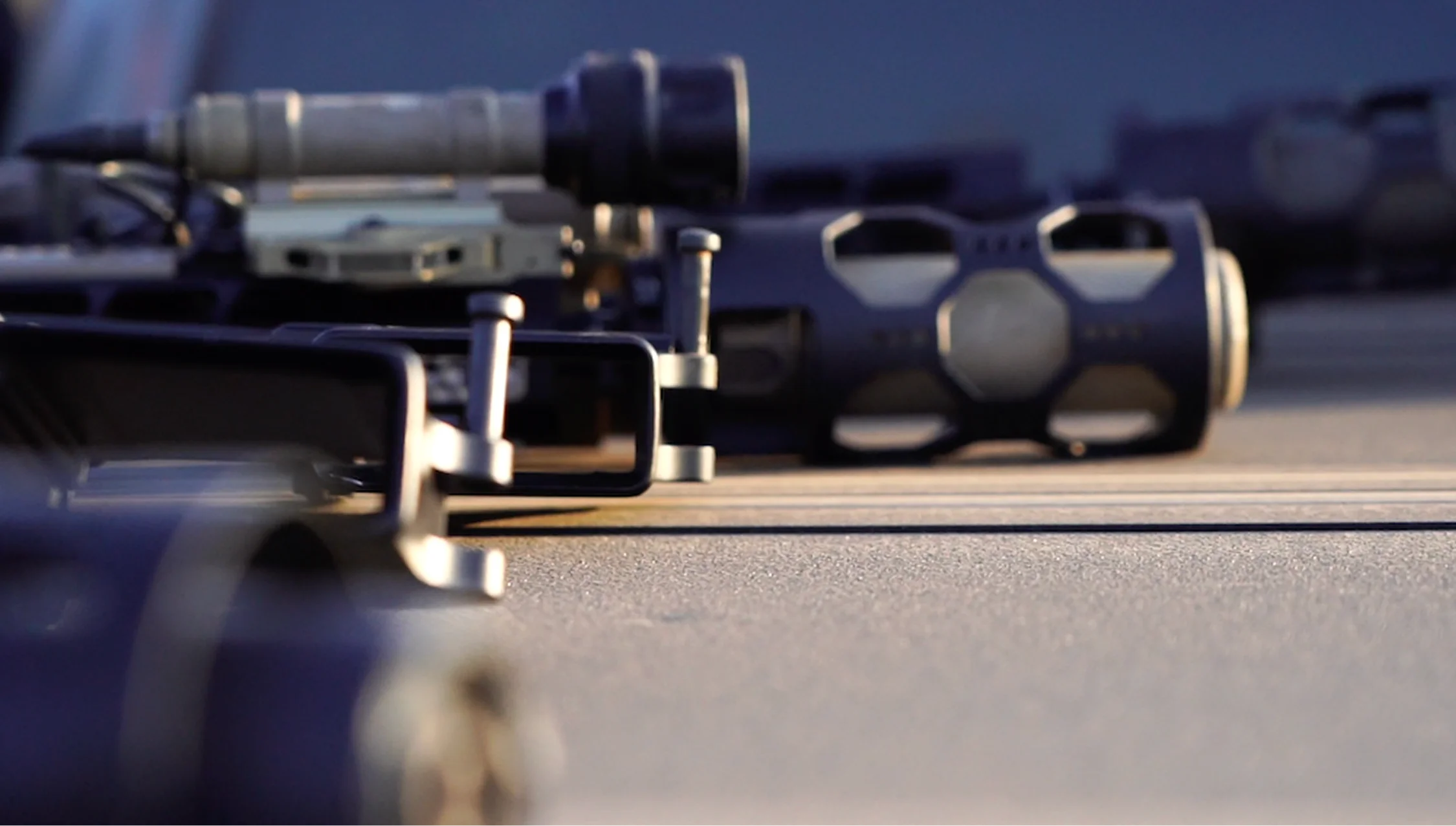 Close-up of a car camera featuring suppressor heat protection for enhanced durability and performance.